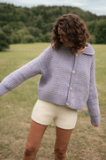 The Knotty Ones  Prietema Crocheted Jacket / Lilac