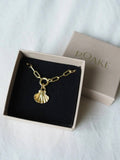 Roake Studio Clam Shell Gold Charm Necklace