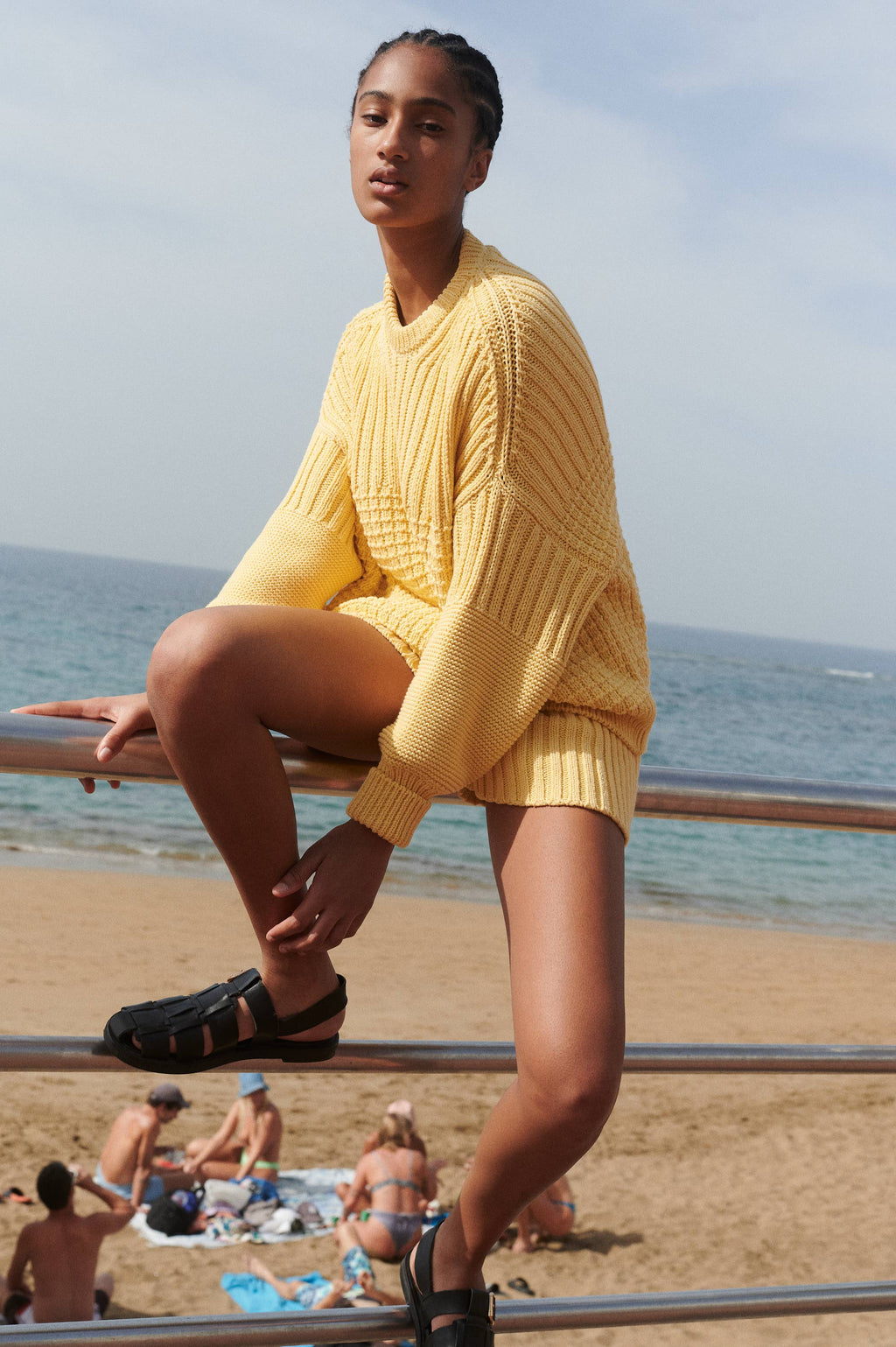 The Knotty Ones Delčia Sweater / Yellow