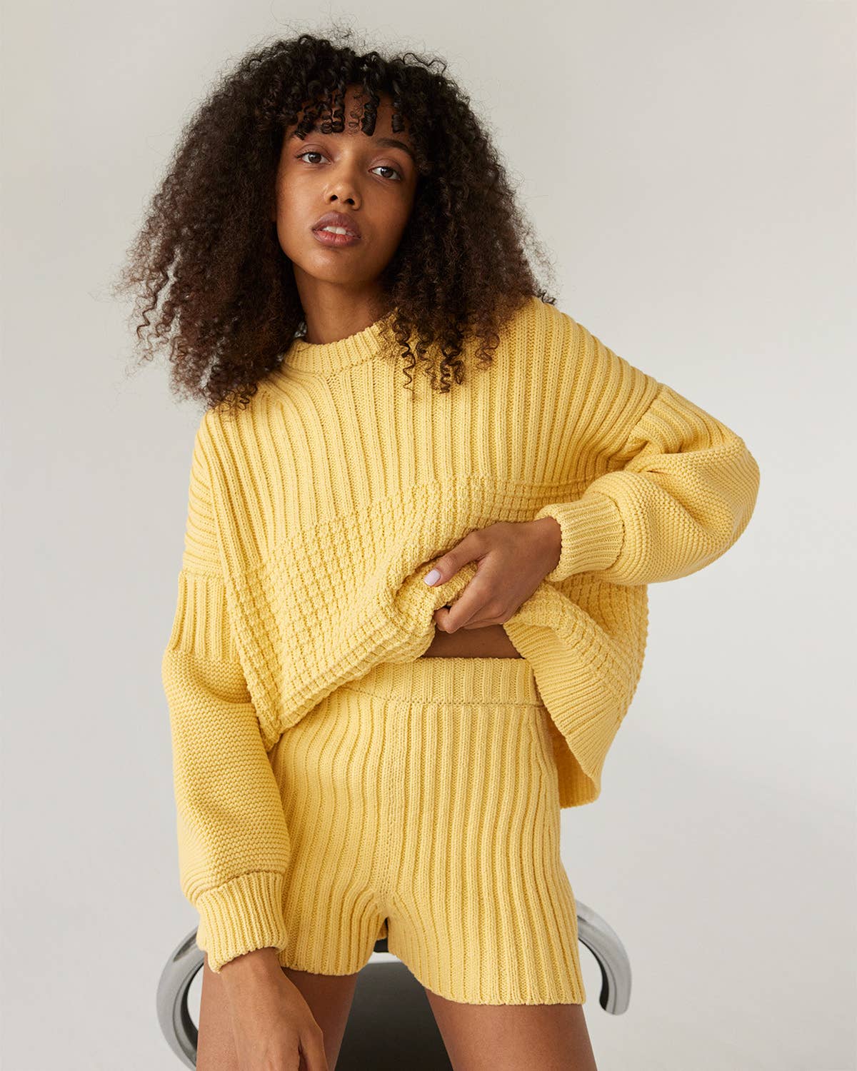 The Knotty Ones Delčia Sweater / Yellow